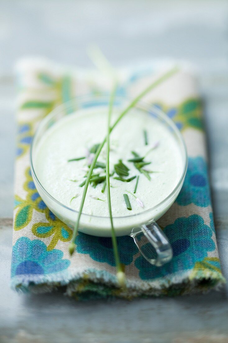 Kefir with chives