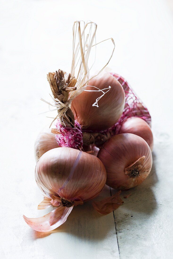 Plaited onions