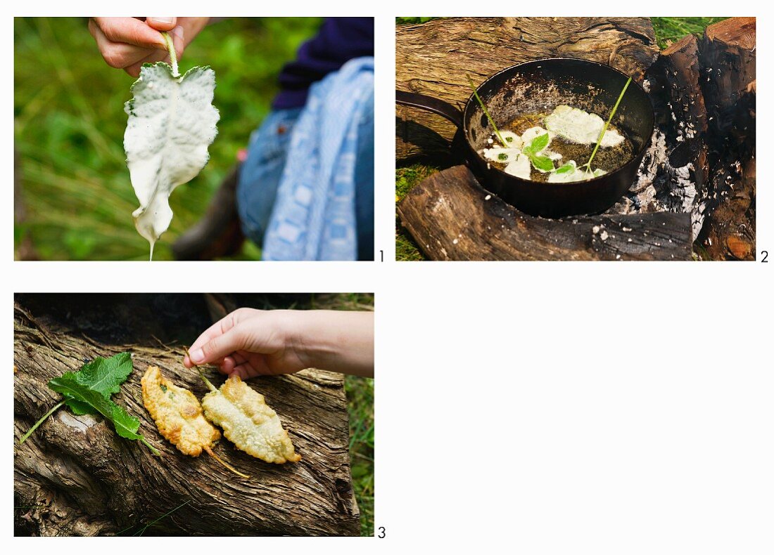 Wild herb tempura