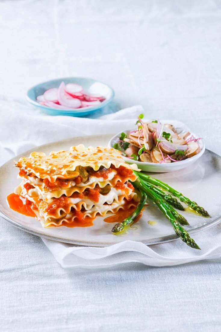 Lasagne mit Spargel