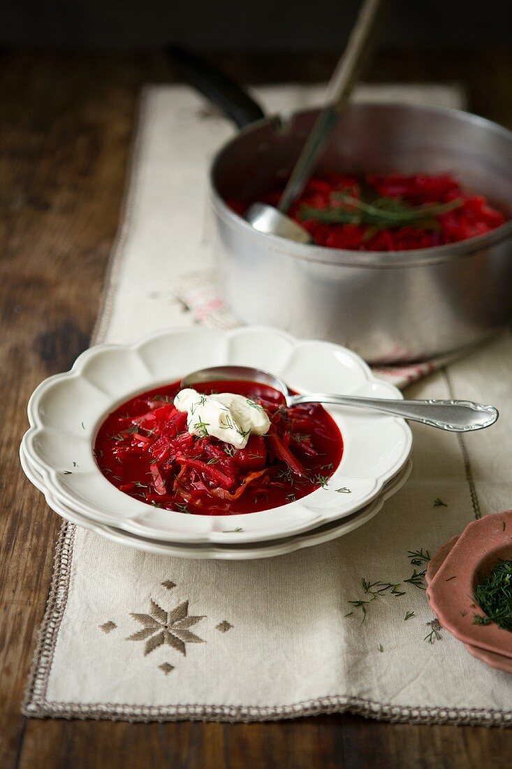 Borscht (Rote-Bete-Suppe)