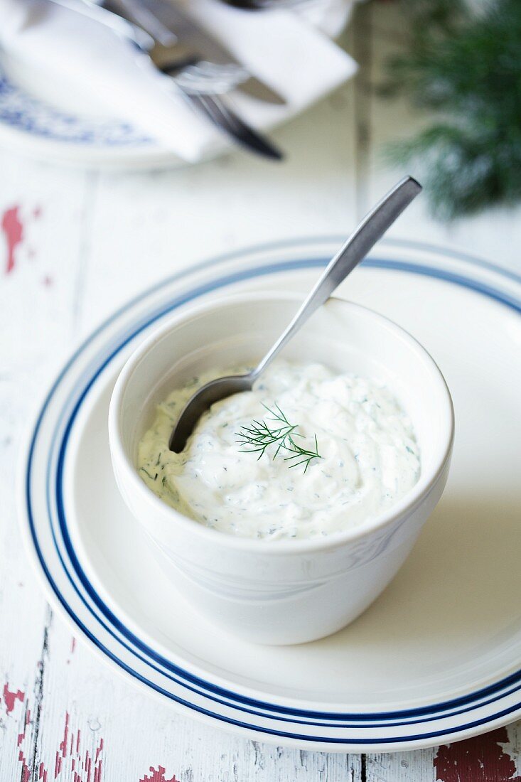 Tzatziki (yoghurt and cucumber dip with garlic)