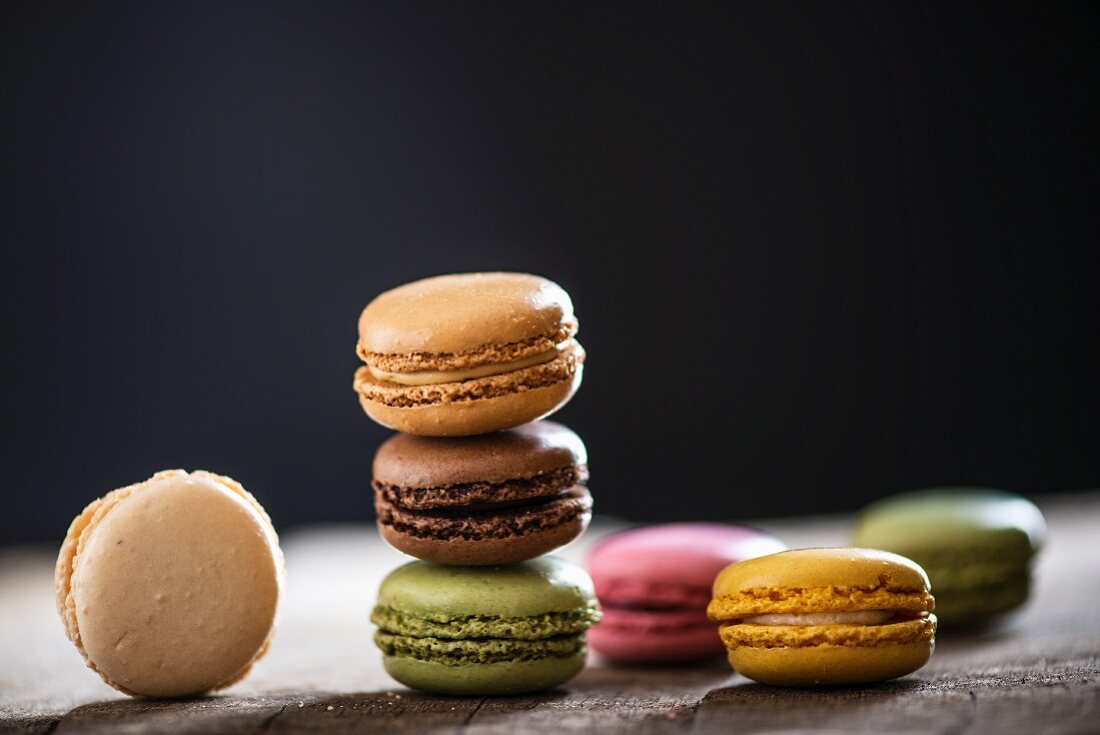 Several different macarons