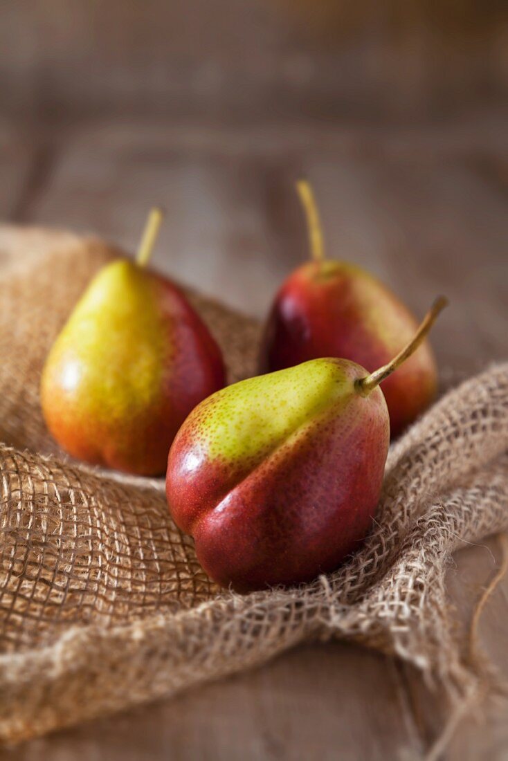 Three Forelle pears