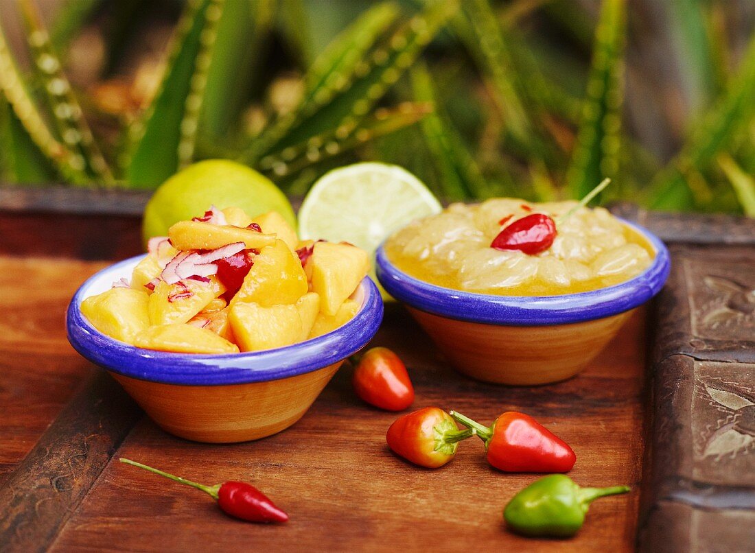Mango and grape salsa (Mexico)