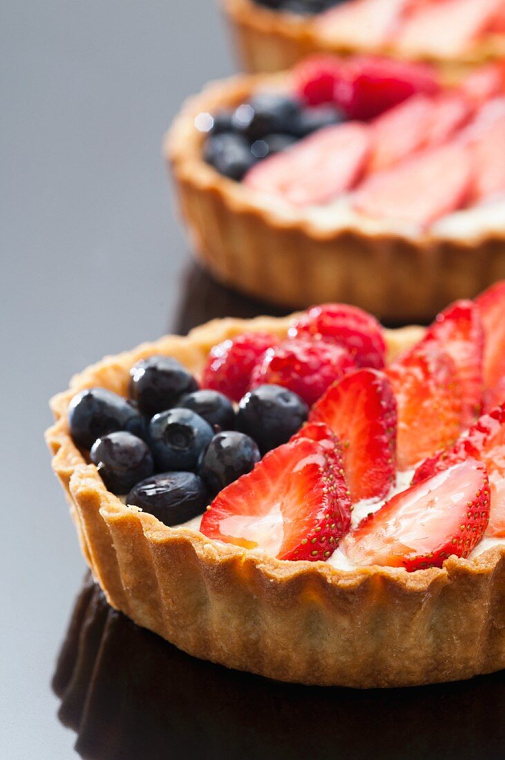 Tartlets with summer berries