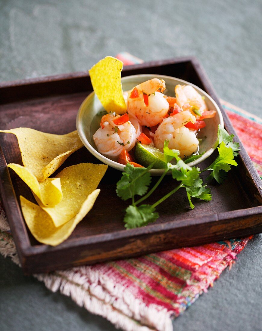 Ceviche (marinated prawns, Mexico)