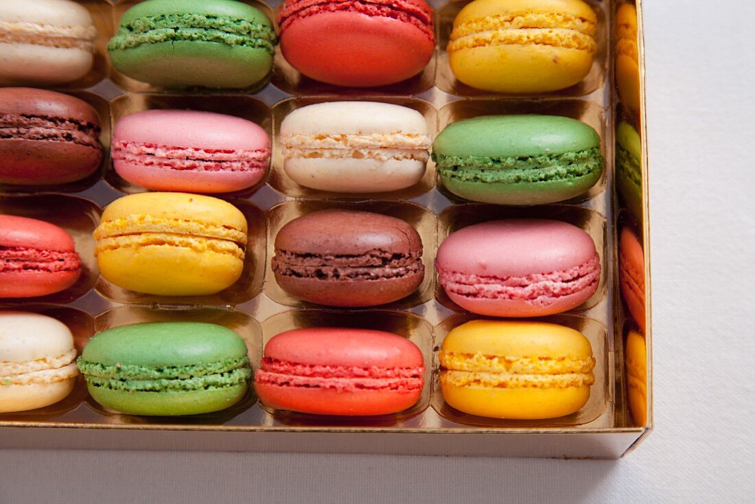 Macaroons in a box