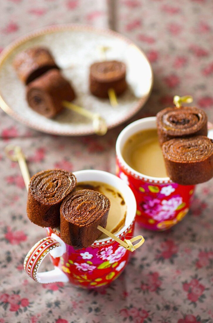 Schokoladenpfannkuchen mit Spekulatius-Creme