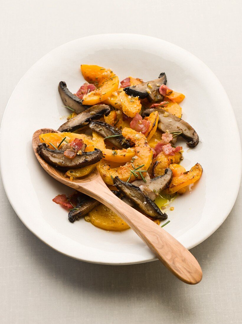 Butternut Squash and Mushrooms