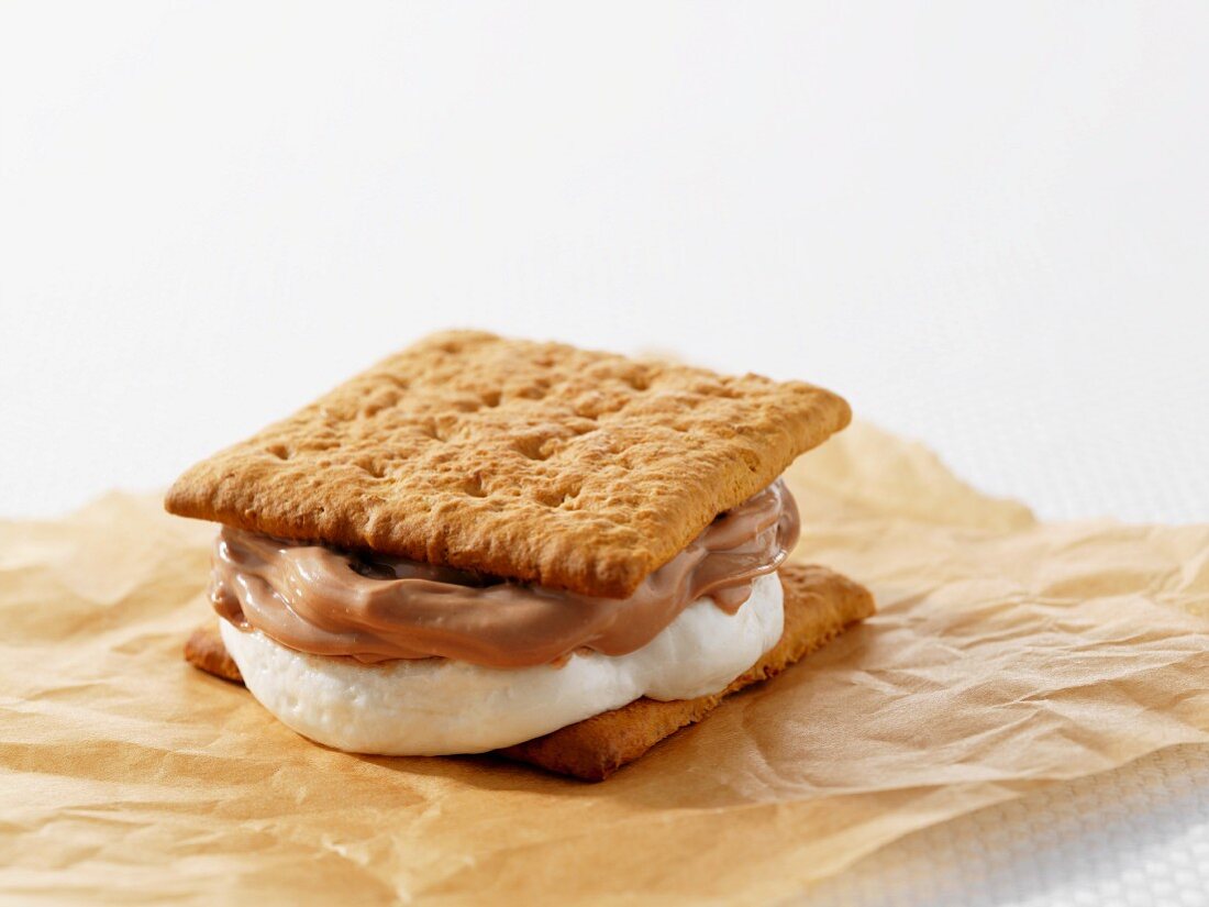 Smore (biscuit sandwich with marshmallows and chocolate, USA)