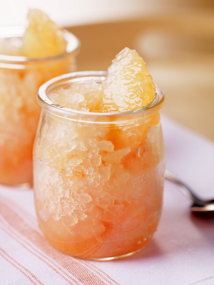 Grapefruit granita