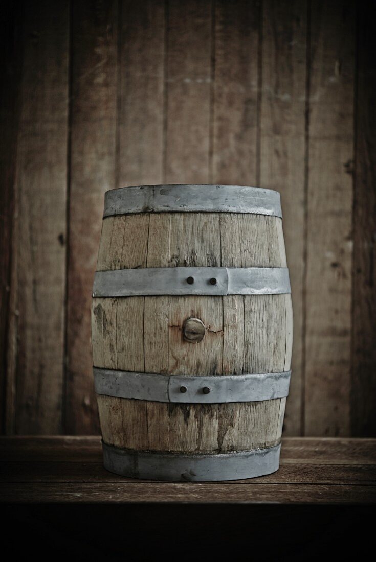Small Bourbon Barrel Used for Making Sauces