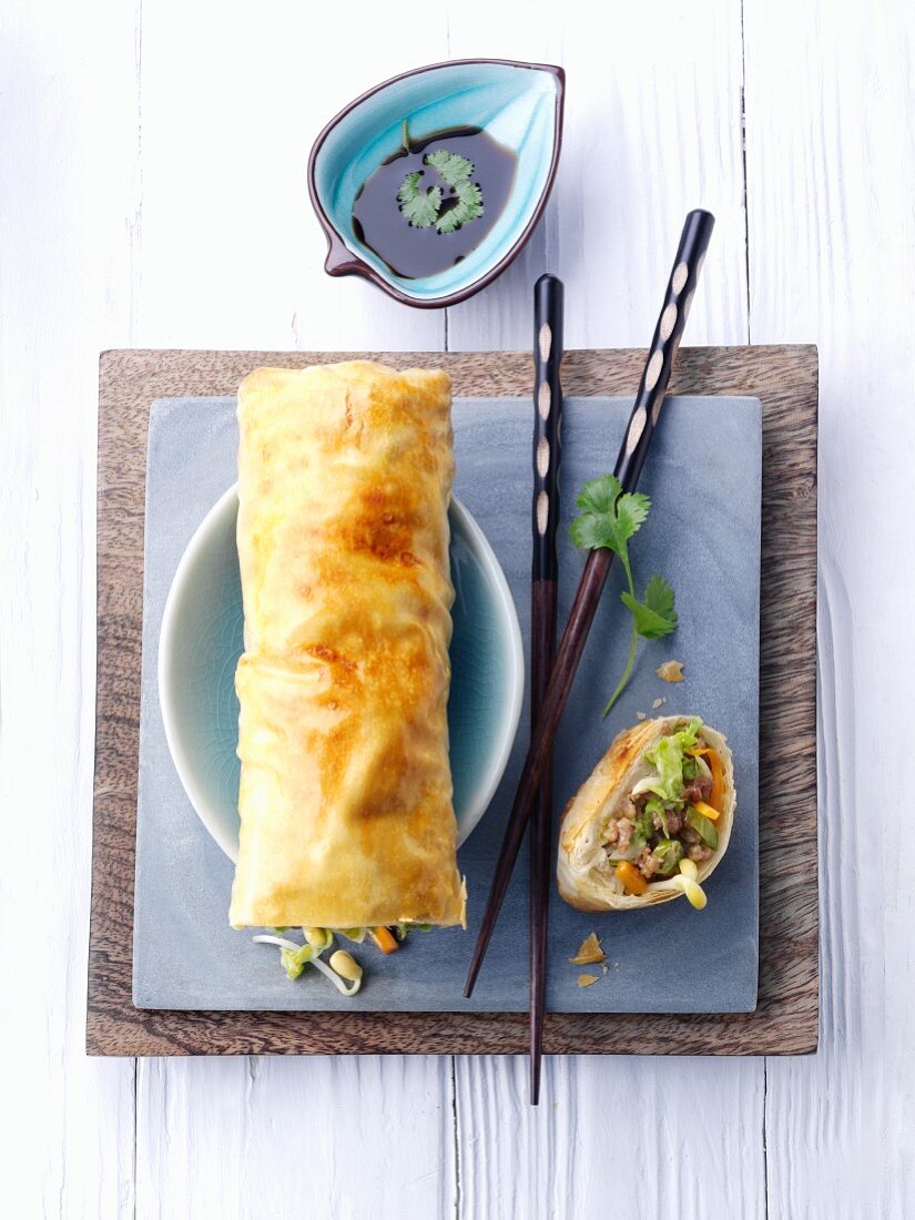 Asian strudel