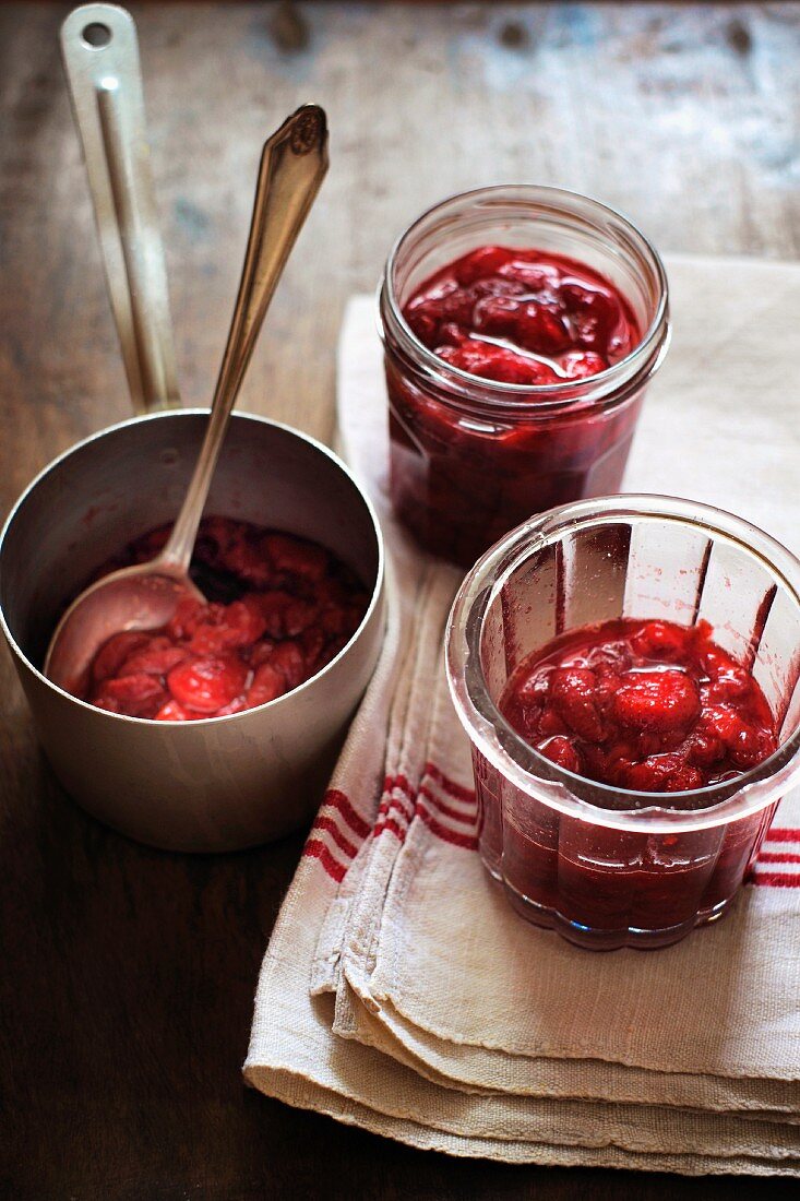 Fresh strawberry jam