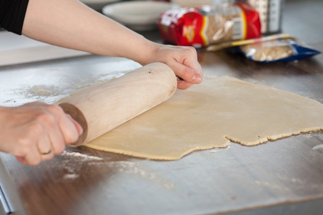 Rolling Dough with a Rolling Pin