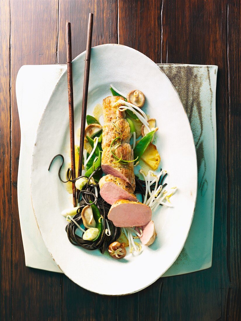Fillet of pork with Asian-style vegetables