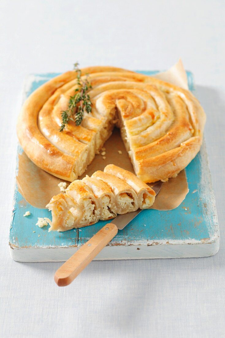 Burek (flatbread with cheese filling, Bosnia and Herzegovina)