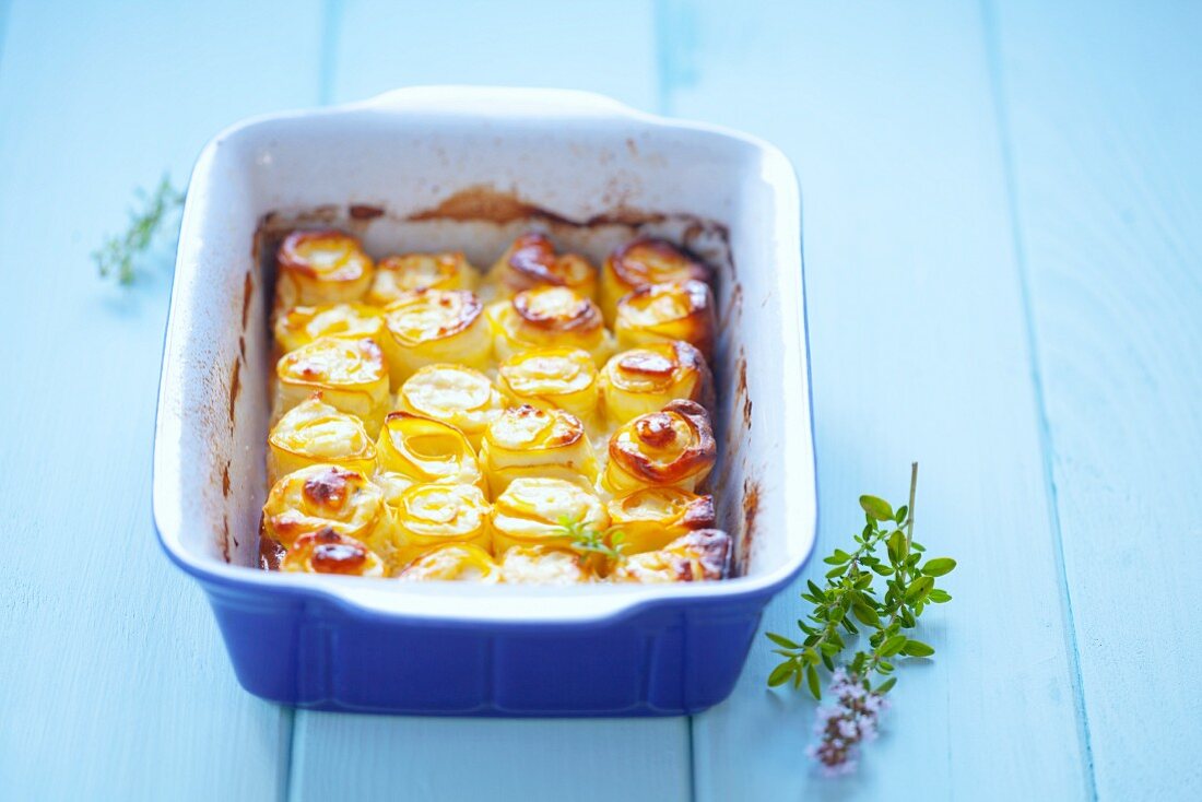 Zucchiniröllchen mit Feta