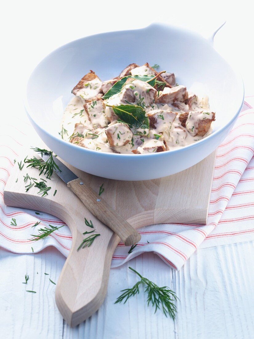 Lamb ragout with dill (Sweden)
