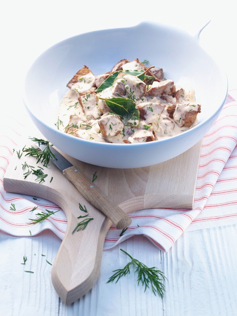 Lammragout mit Dill (Schweden)