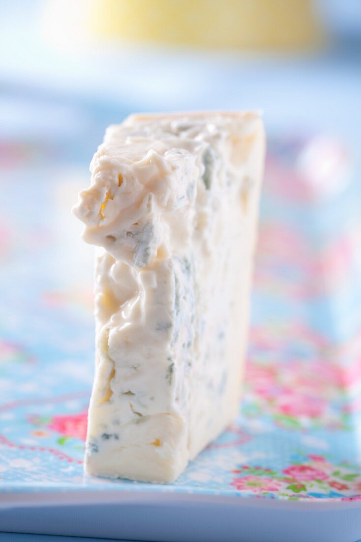 A piece of Gorgonzola