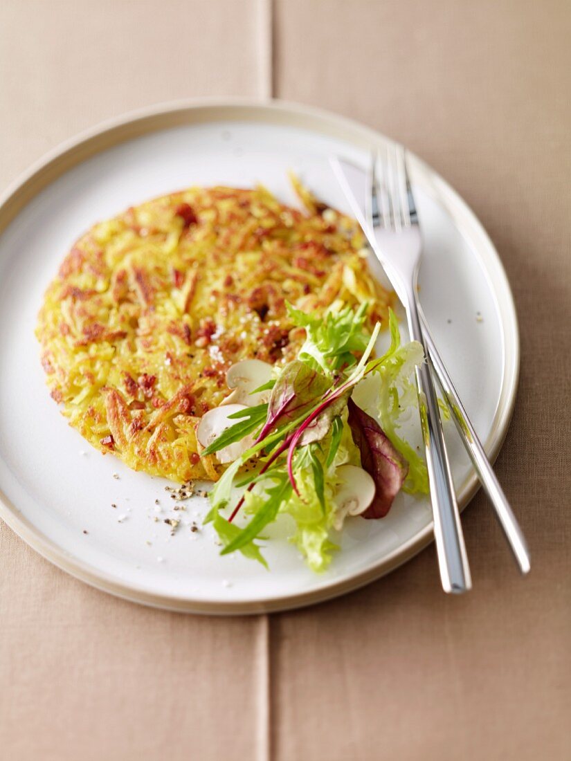 Berner Rösti mit Blattsalat