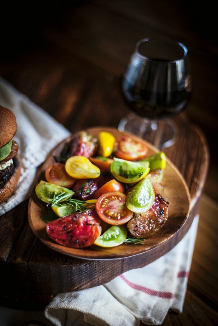 Mixed tomato salad