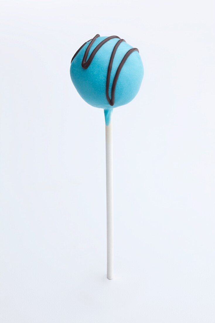 Cake Pop mit blauer Glasur