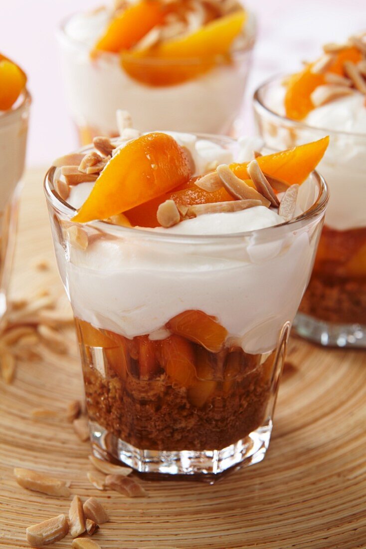 Apricot and ricotta trifle