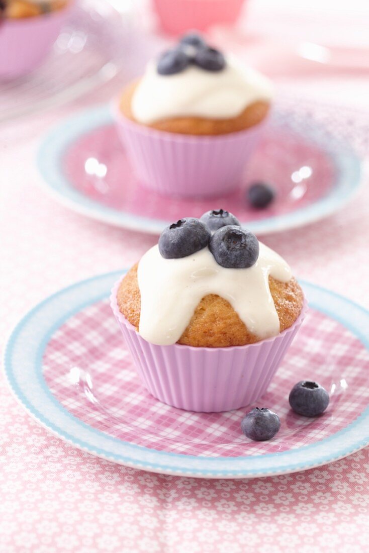 Muffins with blueberries