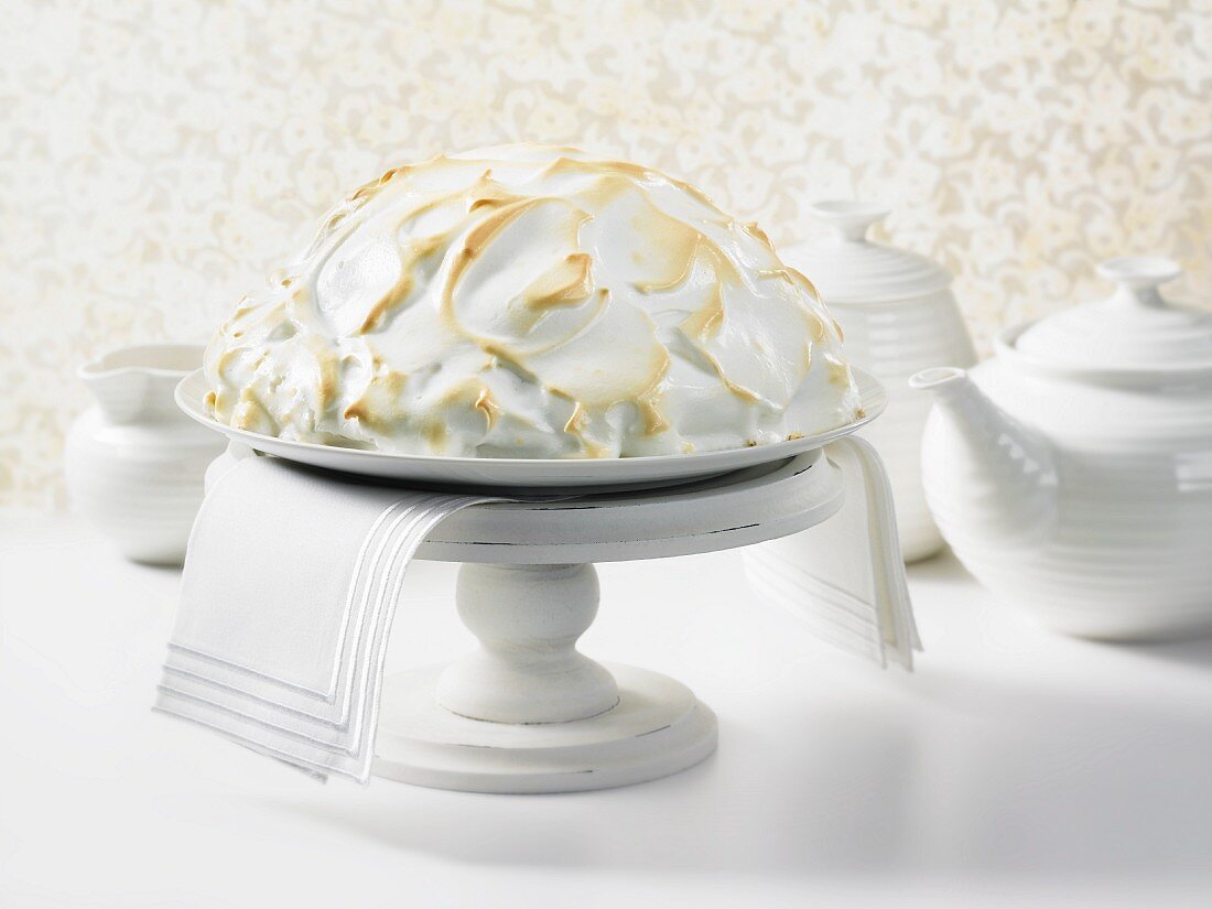 Baked Alaska with Slice Removed