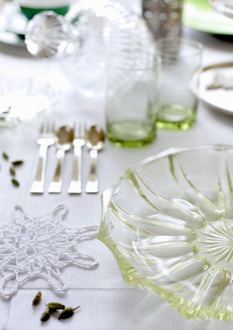 A Christmassy place-setting