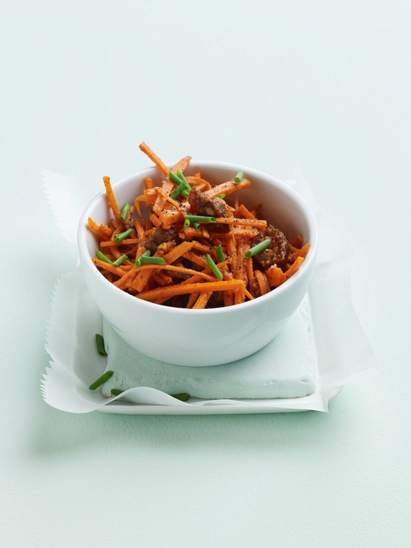 Zesty Carrot and Date Salad in a Bowl