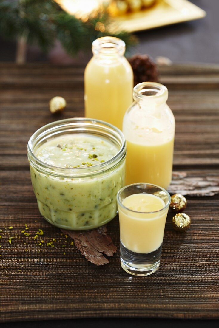 Advocaat and white chocolate dessert