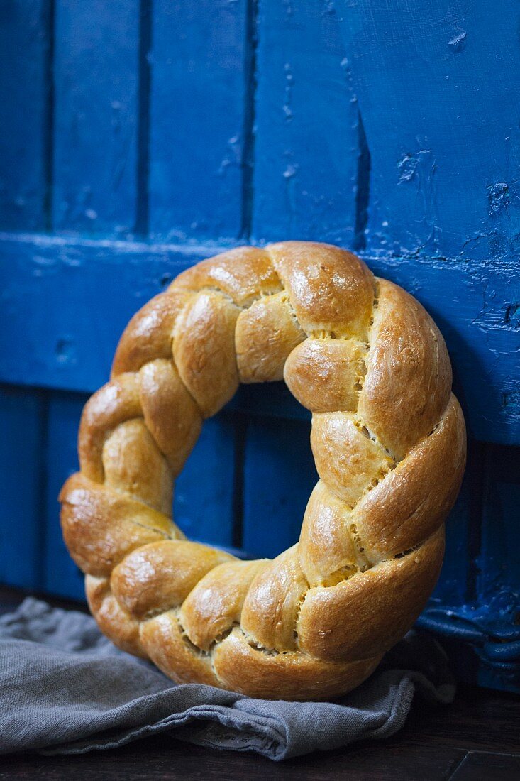 Braided Bread Wreath