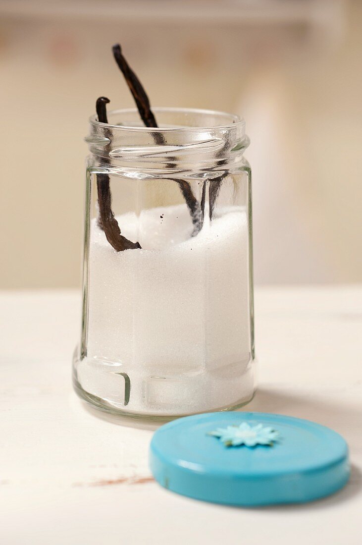 Vanillezucker im Schraubglas