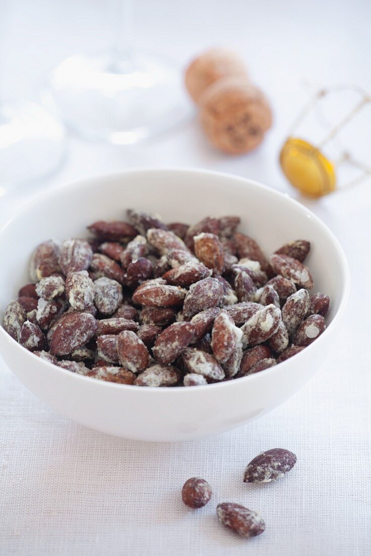 Bowl of Spiced Almonds