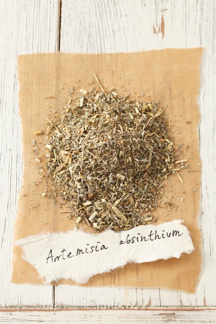 Getrocknetes Wermutkraut (Artemisia absinthium)