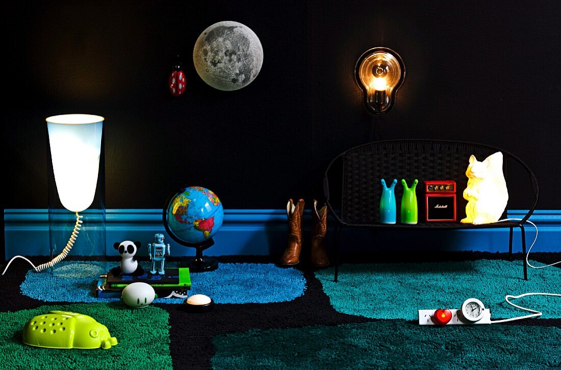 Various unusual nightlights for nurseries