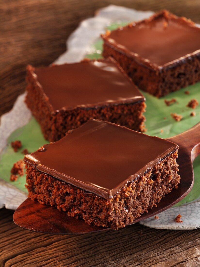 Chocolate cake with nougat