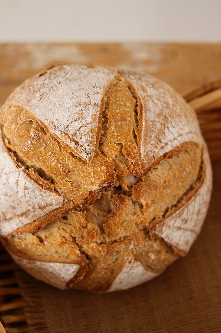 Rustic wholemeal bread