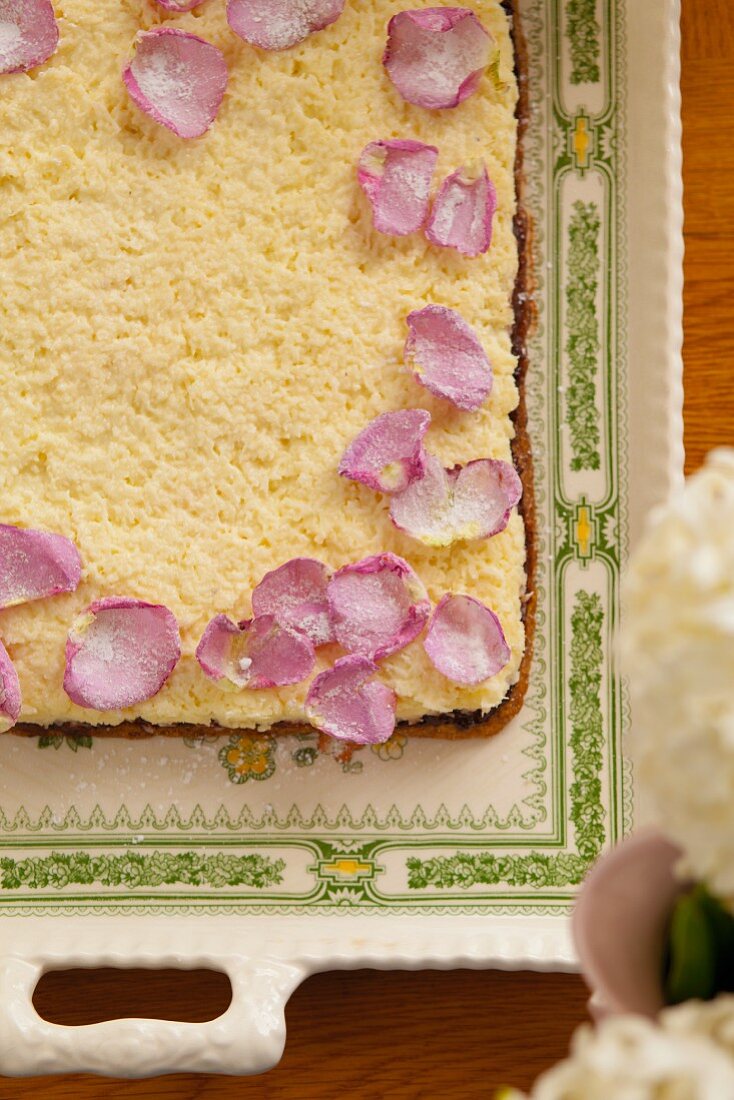 Mazurek (Easter cake with layers of jam and buttercream, Poland)