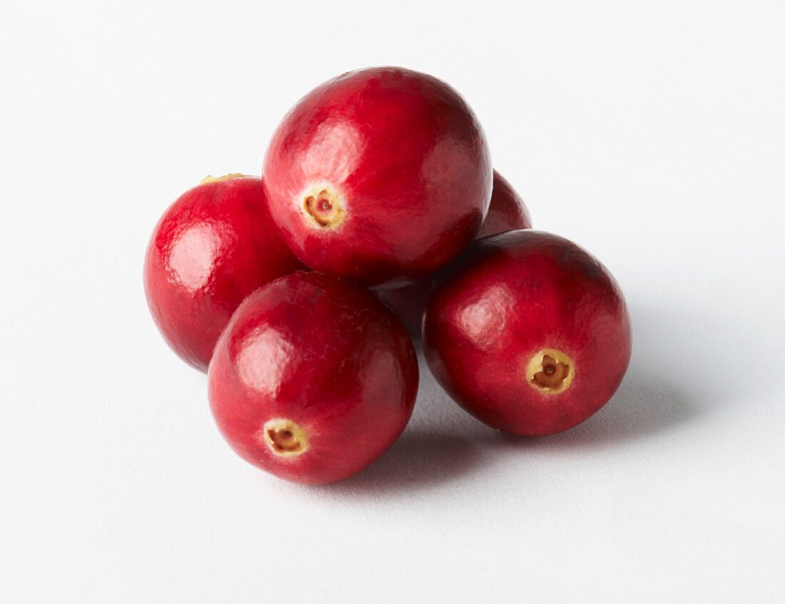 Five cranberries