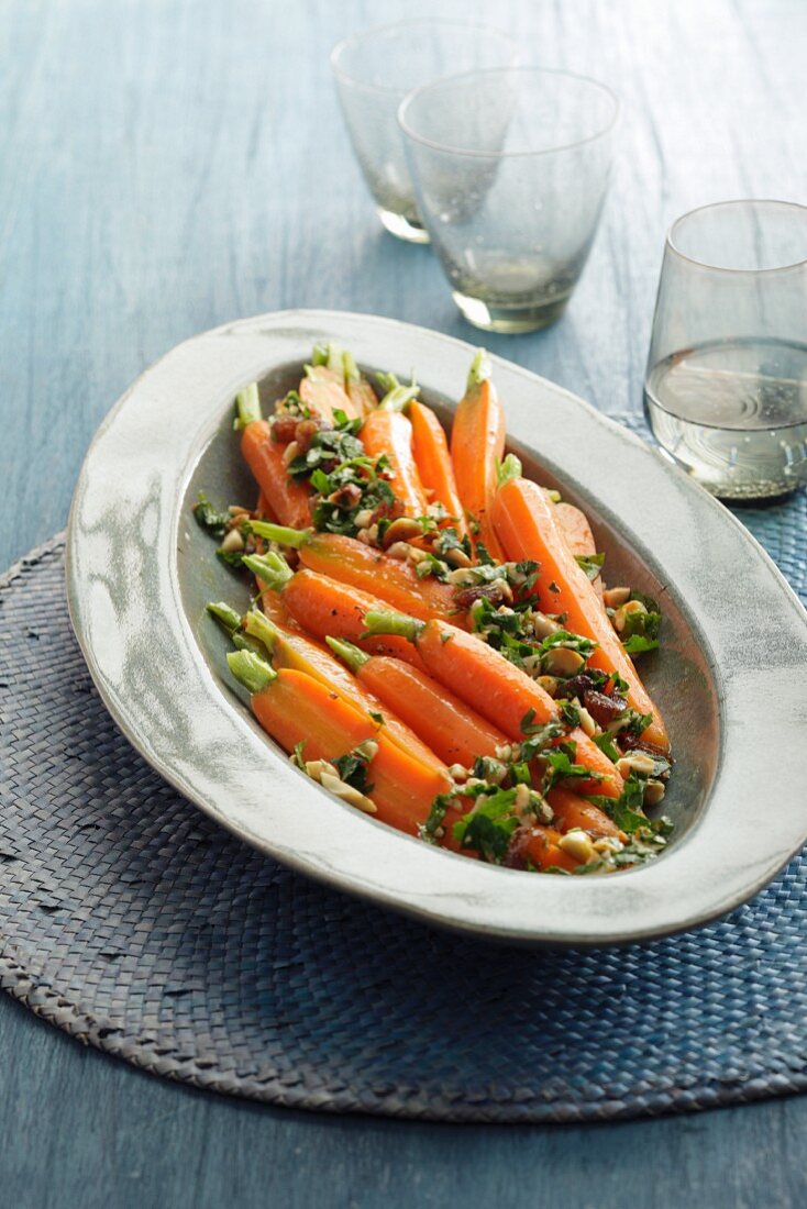 Carrot salad with herbs