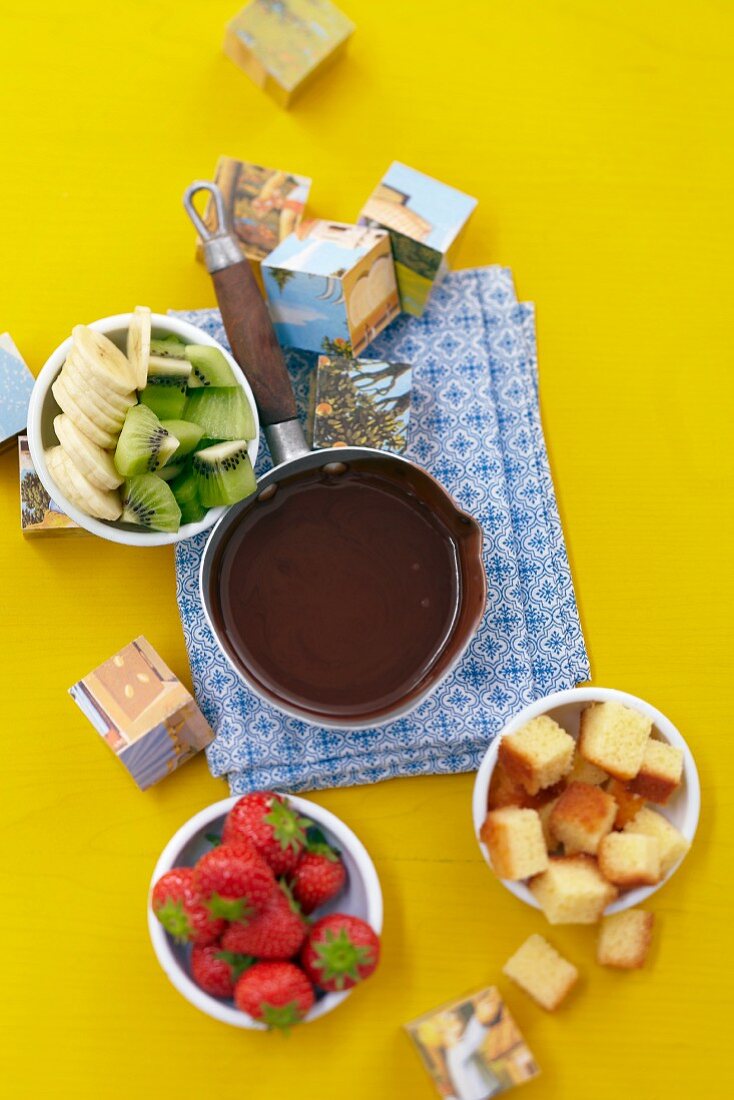 Fruit-based chocolate fondue