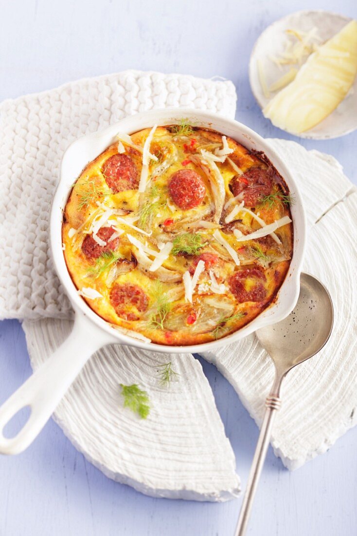 Frittata mit Fenchel