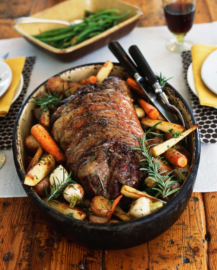 Pot Roast with Parsnips, Potatoes and Carrots