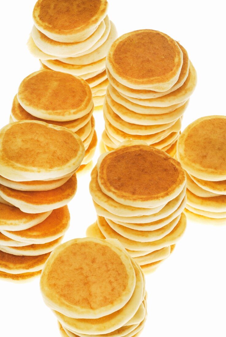 Mehrere Stapel Pancakes