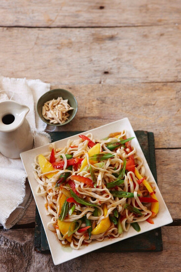 Chilli mango noodle salad